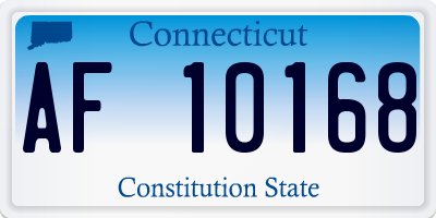 CT license plate AF10168