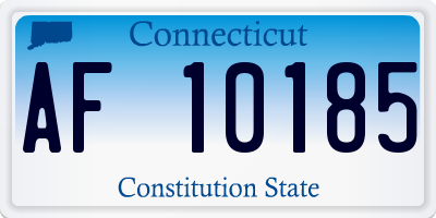 CT license plate AF10185