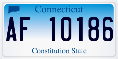 CT license plate AF10186