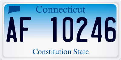 CT license plate AF10246