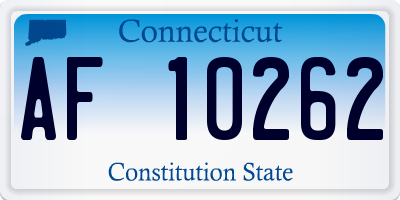CT license plate AF10262