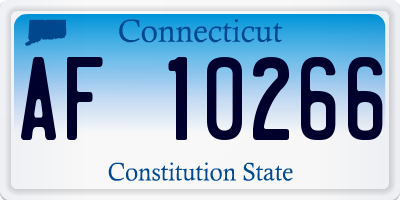 CT license plate AF10266