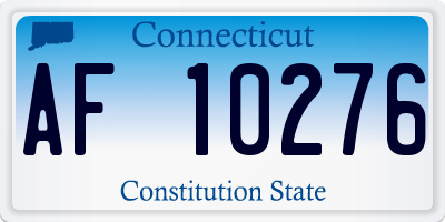CT license plate AF10276