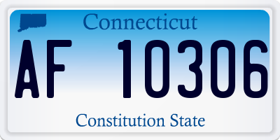 CT license plate AF10306