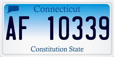 CT license plate AF10339