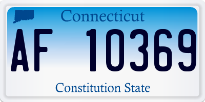 CT license plate AF10369