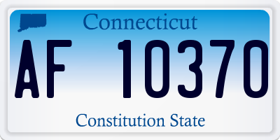 CT license plate AF10370