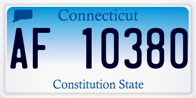 CT license plate AF10380