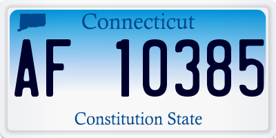 CT license plate AF10385
