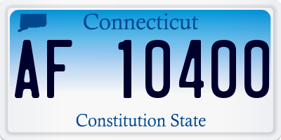 CT license plate AF10400