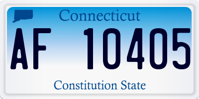 CT license plate AF10405