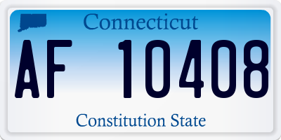 CT license plate AF10408