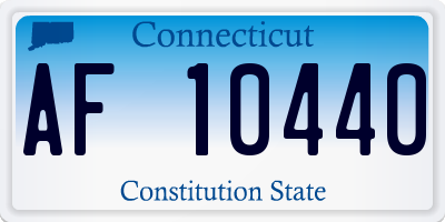 CT license plate AF10440