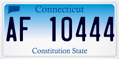 CT license plate AF10444