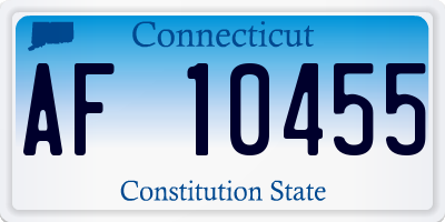 CT license plate AF10455