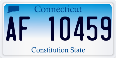 CT license plate AF10459