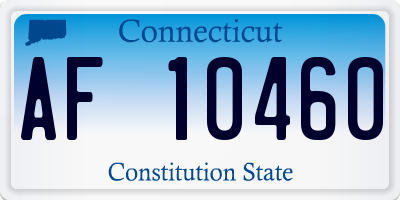 CT license plate AF10460