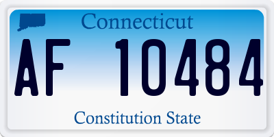 CT license plate AF10484