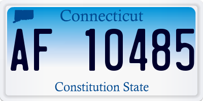 CT license plate AF10485