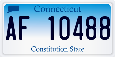 CT license plate AF10488