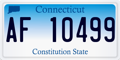 CT license plate AF10499