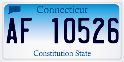 CT license plate AF10526