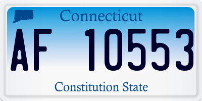 CT license plate AF10553