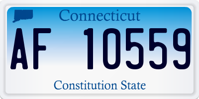 CT license plate AF10559