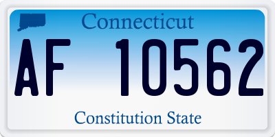 CT license plate AF10562