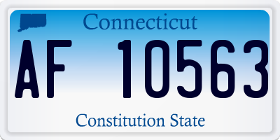 CT license plate AF10563