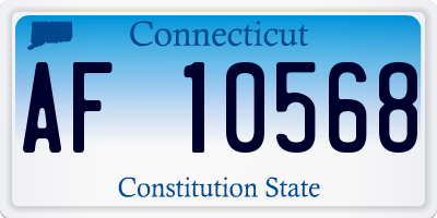 CT license plate AF10568