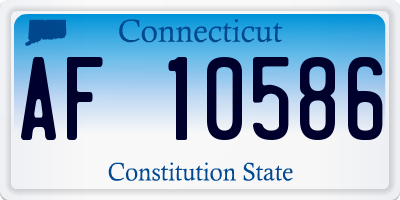 CT license plate AF10586