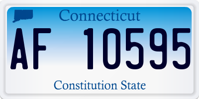 CT license plate AF10595