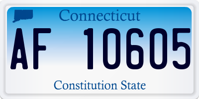 CT license plate AF10605