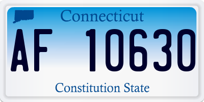 CT license plate AF10630