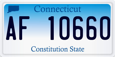 CT license plate AF10660