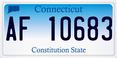 CT license plate AF10683