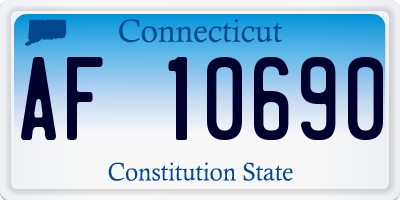 CT license plate AF10690