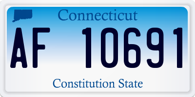 CT license plate AF10691