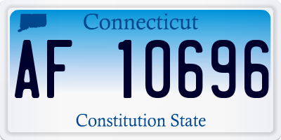 CT license plate AF10696