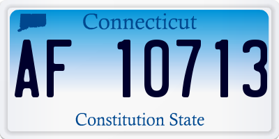 CT license plate AF10713