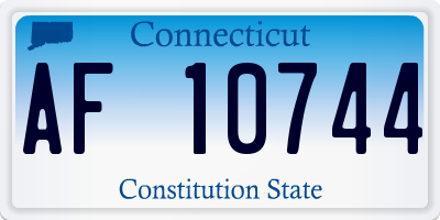 CT license plate AF10744