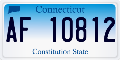 CT license plate AF10812