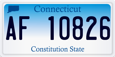 CT license plate AF10826