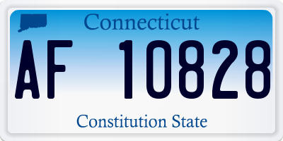CT license plate AF10828