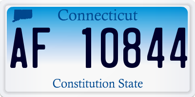 CT license plate AF10844