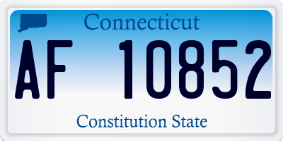 CT license plate AF10852
