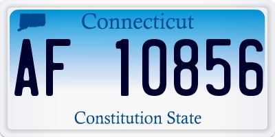 CT license plate AF10856