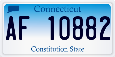 CT license plate AF10882