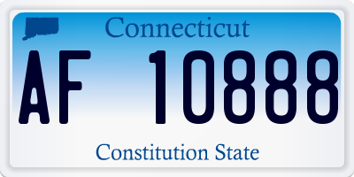 CT license plate AF10888